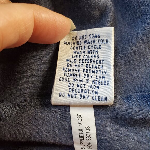 POLO RALPH LAUREN SZ XL Classic Blue Long Sleeved 100% Pima Cotton Polo Shirt - Picture 9 of 9